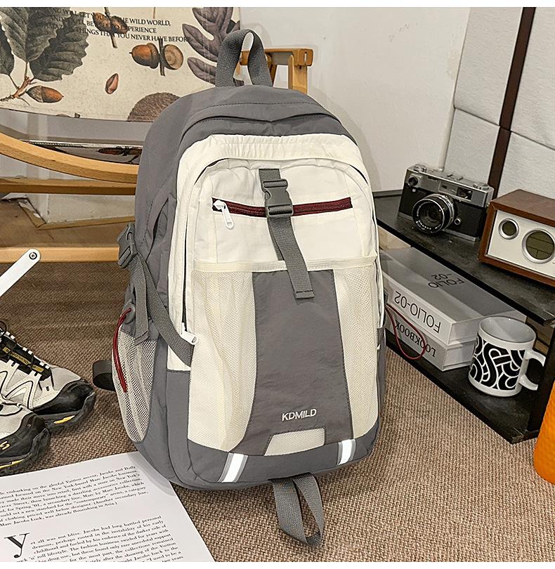 Schoolbag Outdoor Sports Large Capacity Nylon Backpack Women's Multifunctional Lightweight Student School Bag Hiking Hiking Backpack