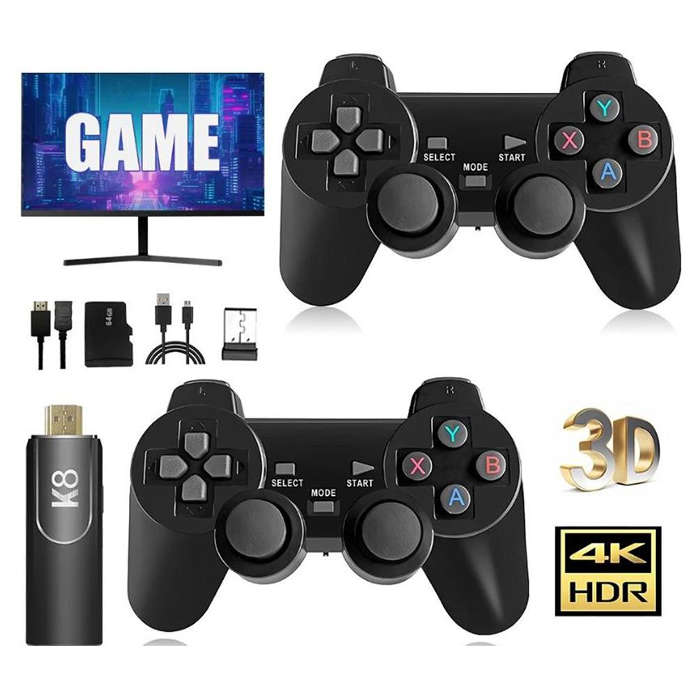 Gaming Consoles Retro Game Stick 58000+ Games TV Handheld Game Console 50 Emulators Wireless Controller for PS1 N64 DC