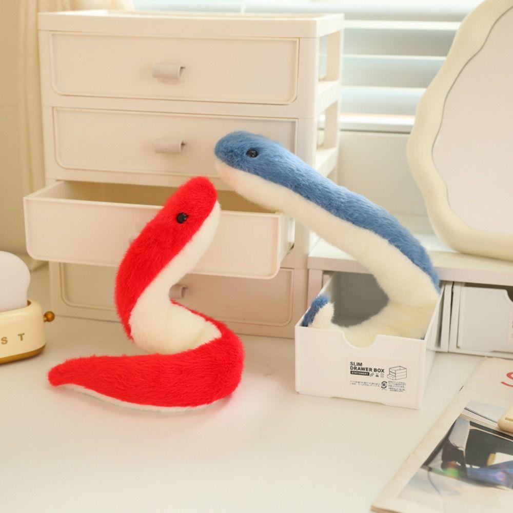 Soft Cotton Snake Plush Doll Bendable Simulated Snake Plush Stuffed Snake Toy  Home Decoration