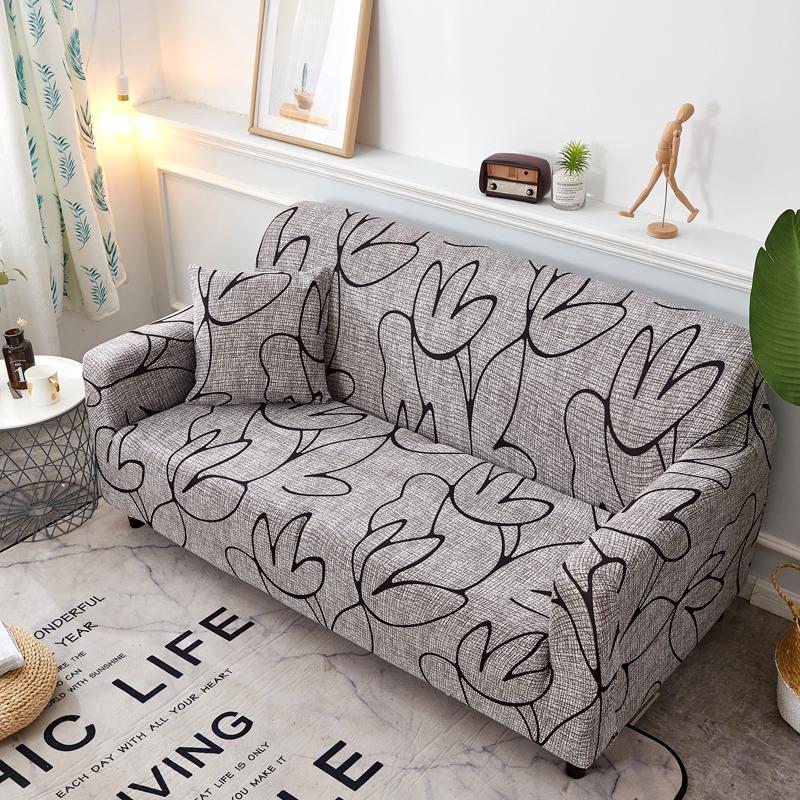 Spandex Corner Sofa Covers for Living Room Elastic Spandex Couch Cover Stretch Slipcovers L Shape Sofa Need Buy 2pcs Sofa Cover