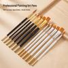 Nylon Art Brush Set - Ideal for Students: Perfect for Gouache, Acrylic, Watercolor, Oil Paints, Flat Brushes, Beginners, Linework, and Base Coating.