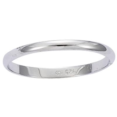Silver Half Ring Alliance - 2 Mm (rhodium-plated)