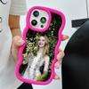 Elle Fanning Wavy Edge TPU Mobile Phone Case for iPhone 17 16 15 14 13 12 11 Air Pro Max Plus Colorful Cover