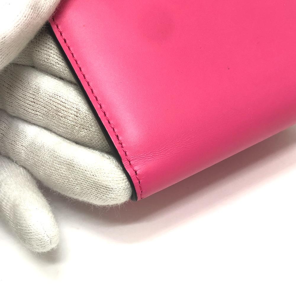 BVLGARI 288858 Serpenti Wallet Mini Wallet Trifold wallet Leather pink/Black