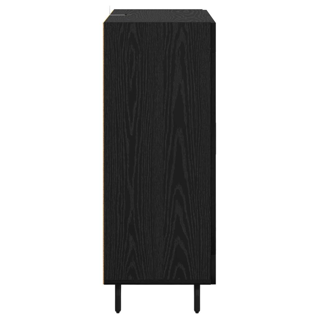 Sideboard in Black Oak Look 69.5 x 34 x 90 cm