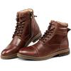High Quality Men Boots Genuine Leather Autumn Winter High Top Shoes Business Casual British Ankle Boots Big Size 7.5-13
