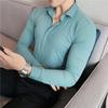 Übergröße 4XL-M Hohe Elastizität Nahtlose Hemden Herren Langarm Top Qualität Slim Casual Luxushemd Soziale Formelle Kleiderhemden