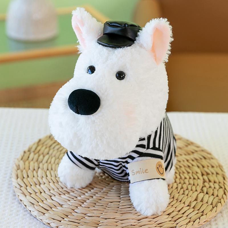 

Cute West Highland Dog Doll Simulation Puppy Plush Toy Scribbled Puppy Doll Girl Heart Ragdoll Gift 25cm