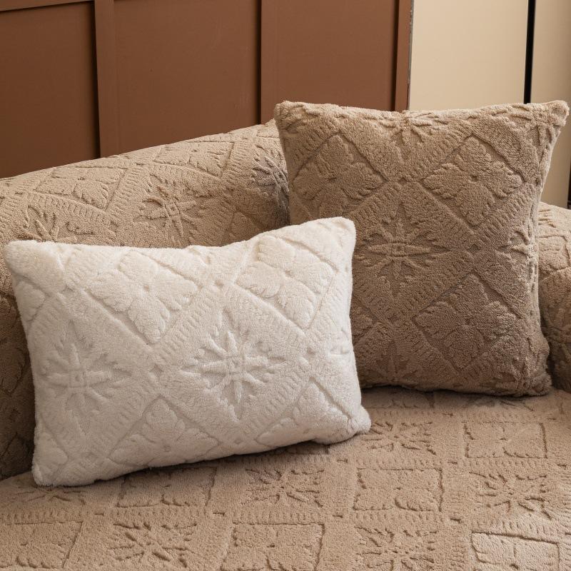Plush Anti-Slip Sofa Cover Decor Soft Sofa Towel Couch Cushion 1/2/3/4 Seater For Living Room Modern Furniture Protector