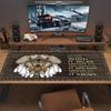 Indian Wolf Color Mouse Pad Large Gaming Table Cushion Non-slip Laptop Tablet Big Mousepad XXL Mat Mini PC Playmat With Lock Edge
