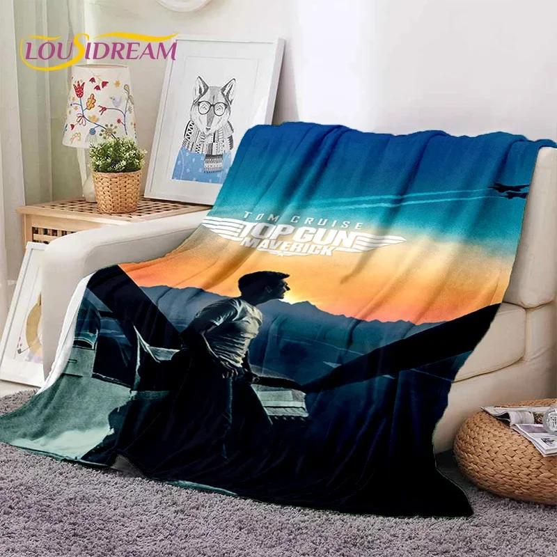 Top Gun Schild Tom Cruise Kampfjet Weiche Flanelldecken, Überwurfdecke Bequeme Decke für Picknick Betten Sofa Haus Schlafzimmer Geschenke