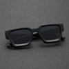 Square Vintage Sunglasses For Men Women Fashion Big Black Frame Shades Retro Designer Sun glasses Driving Eyewear Male UV400