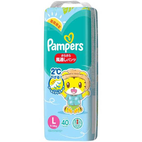 

[Трусики L размера] Подгузники Pampers гладкие и воздушные (9~14 кг) 40 штук