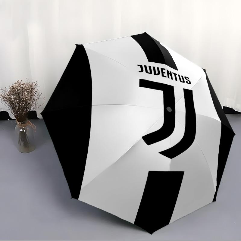 1pc Juventus Umbrella, Sun Protection, And UV Shielding. It Has Eight Sturdy Ribs for Outdoor Use And Perfect As a Holiday Gift