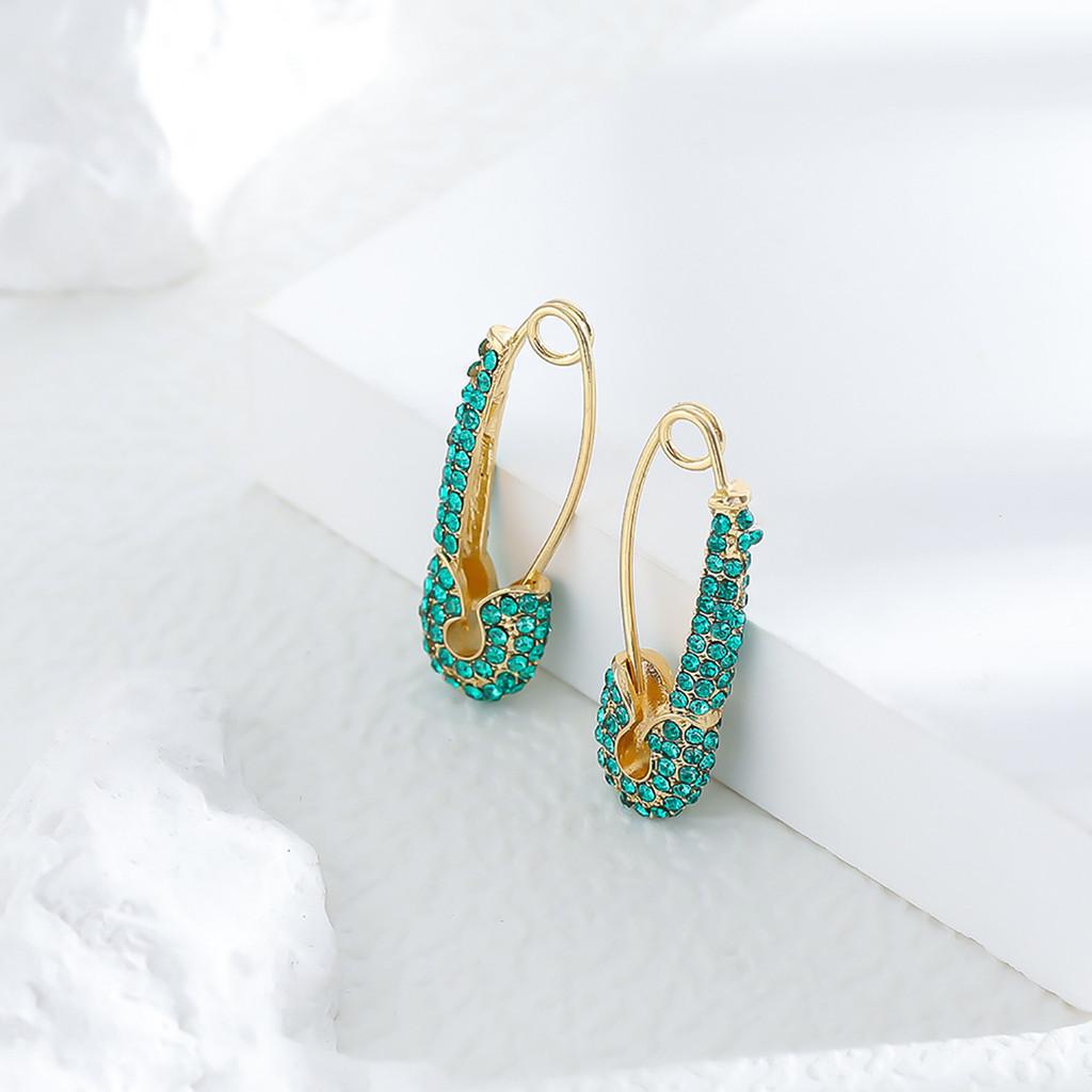 Colorful Geometric Elegant Rhinestone Earrings Perfect For Any Outfit