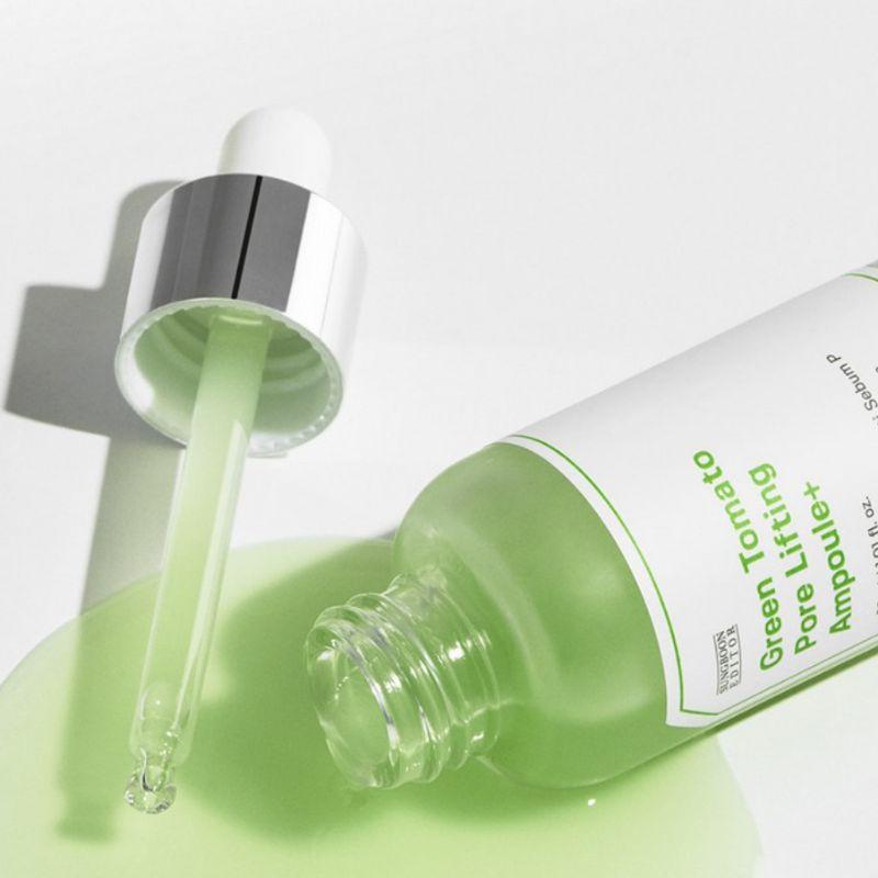 SUNGBOON EDITOR Green Tomato Pore Lifting Ampoule Plus 75ml – Pore Tightening & Firming Serum for Smooth Skin Texture
