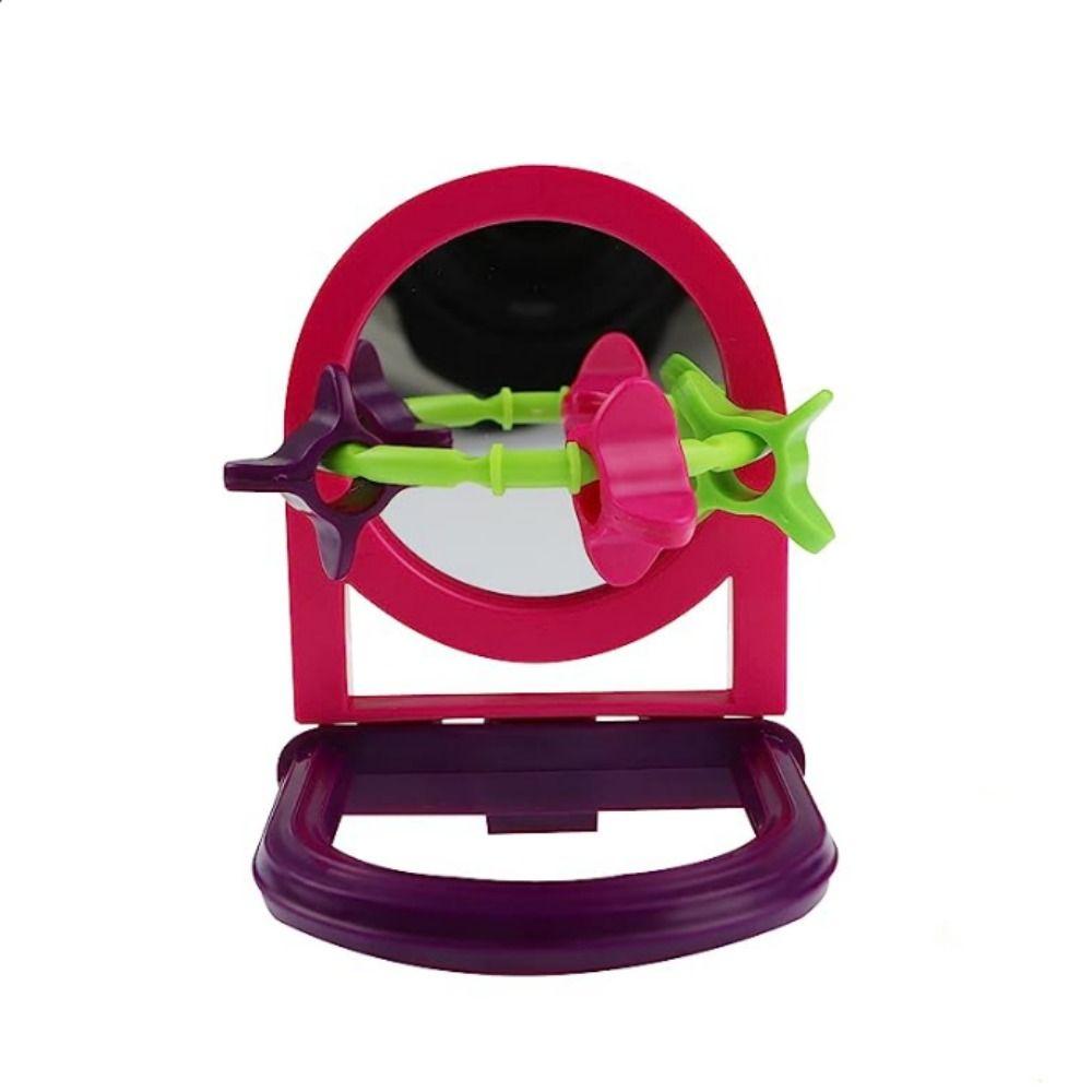 

Підвісна іграшка-дзвіночок для папуги з дзеркалом, випадкового кольору, іграшка-баскетбольний м яч для папуги, папужка A