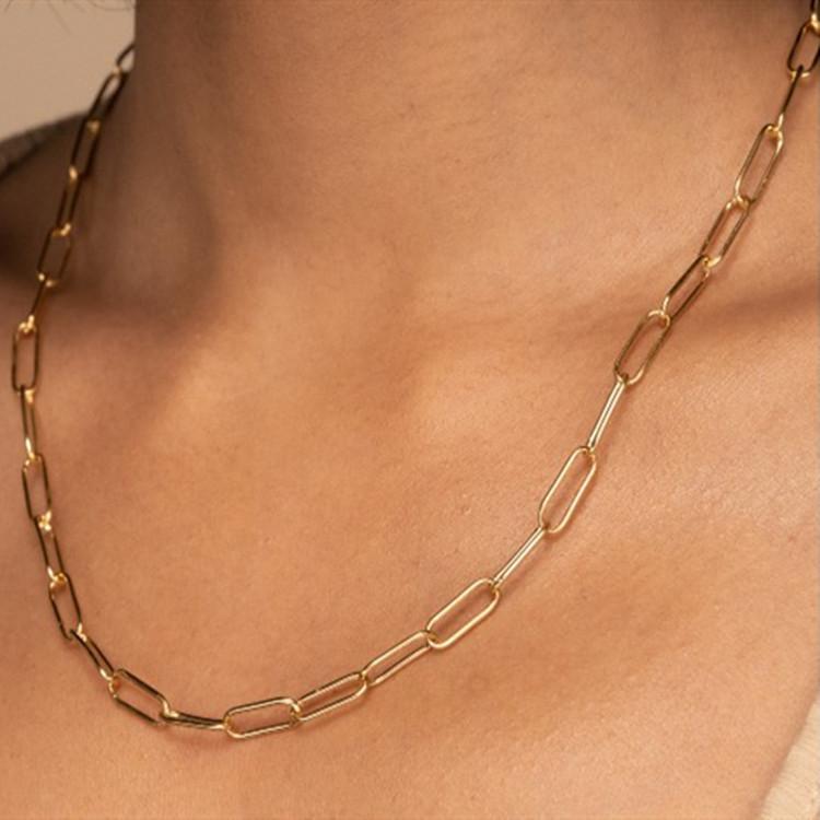 Necklace, versatile retro temperament multi-layer chain necklace for women, simple personalized items