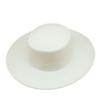 Korean White Woolen Flat Top Top Hat Women'S Autumn And Winter Wide Brim French Retro Foreign Trade Light Board Felt British Hat