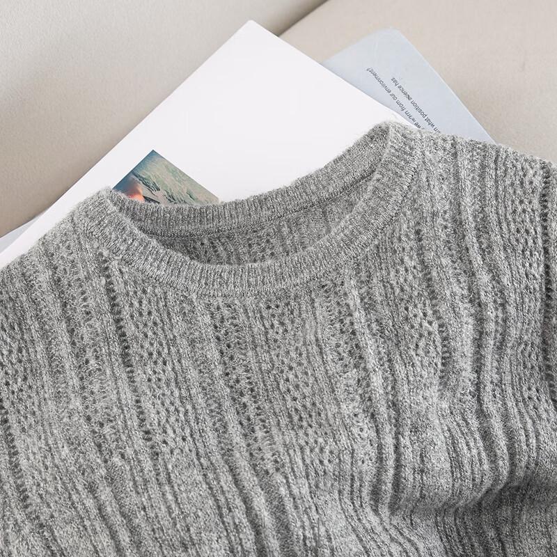 Sishe Women's Solid Round Neck Knit Top