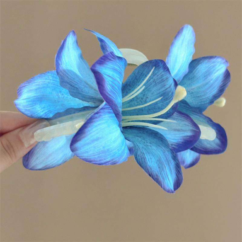 Holiday wind egg flower other side flower grab clip sweet girl bangs side hairpin bohemian hair accessories