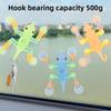 Creative Luminous Gecko Deformation Fingertip Gyro Bionic Sucker Hook Cartoon Gecko Children's Ornaments