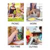 PP Silicone Material Sandwich Storage Box 3 Side Clips Food Snack Storage Lunch Container  For Work