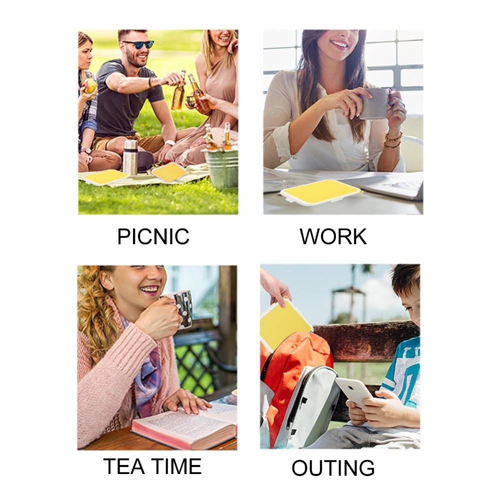 PP Silicone Material Sandwich Storage Box 3 Side Clips Food Snack Storage Lunch Container  For Work