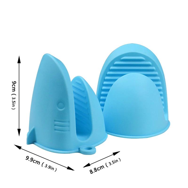 Shark Shaped Silicone Insulated Glove Anti Slip Thickened Scalding Device Silicone Oven Mitts Heat Resistant Cooking Pinch Grips