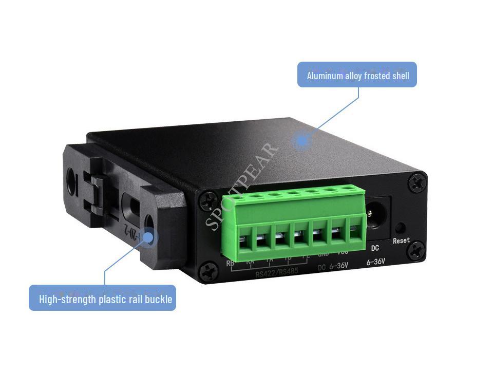DIN-Schienen-Seriell-Server: RS232/485/422 zu RJ45 Ethernet TCP/IP Modul