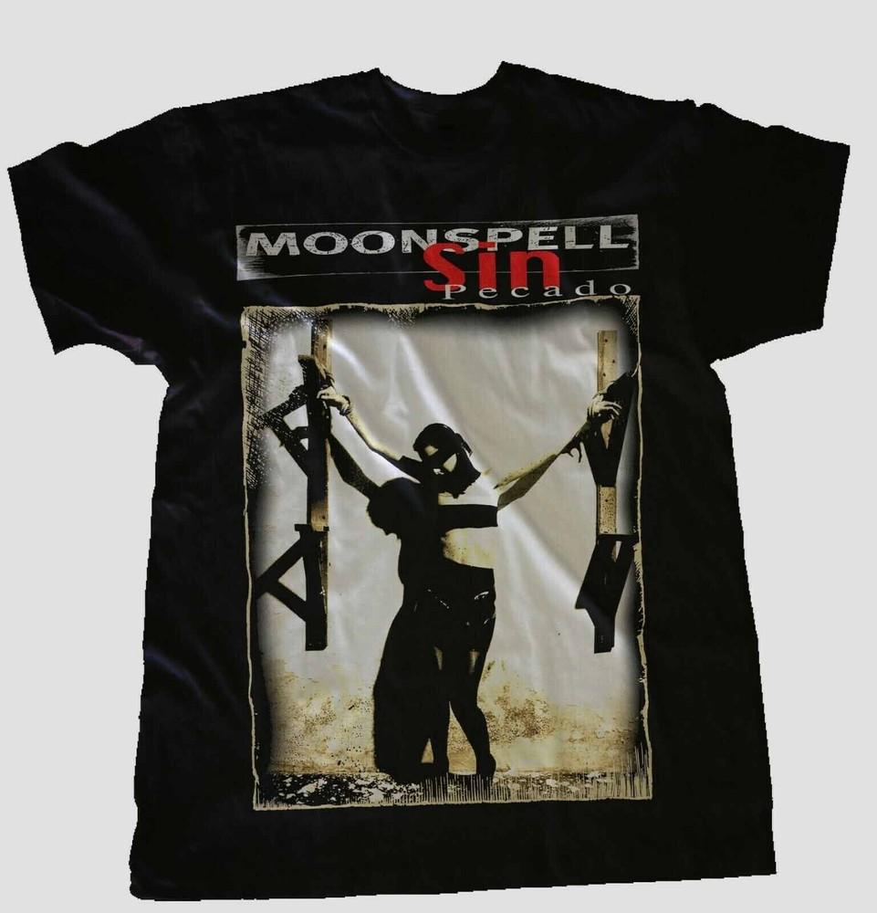 

Retro Moonspell Band - Sin Pecado Shirt Short Sleeve Black Unisex S-5XL 1V0090 Unisex T-Shirt XXXXL