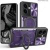 Slide Lens Push Window Armor Funda for OPPO Reno13 F Case for Reno12 Reno13 Reno 12 13 Pro F 5G Case Magnetic Ring Stand Cover