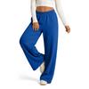 Women's Casual -Lined Wide Leg Sweatpants with Drawstring and Pockets for Everyday Wear