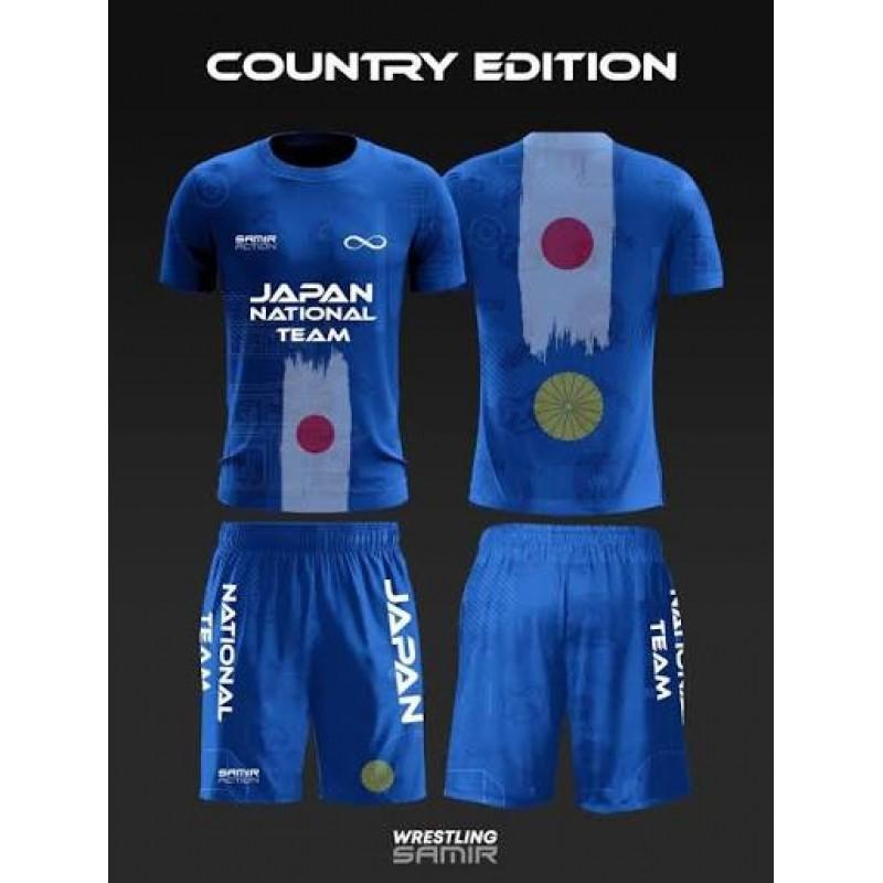 2026 Wrestling Training Set Mens Short Sleeve T-Shirt Shorts 3D Digital Print Athletic Wear Casual Sportswear