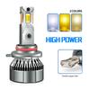 H11 High Power Three-color LED Headlight Double Copper Tube 120W Car Light Led12V Car 24V Truck H7H4