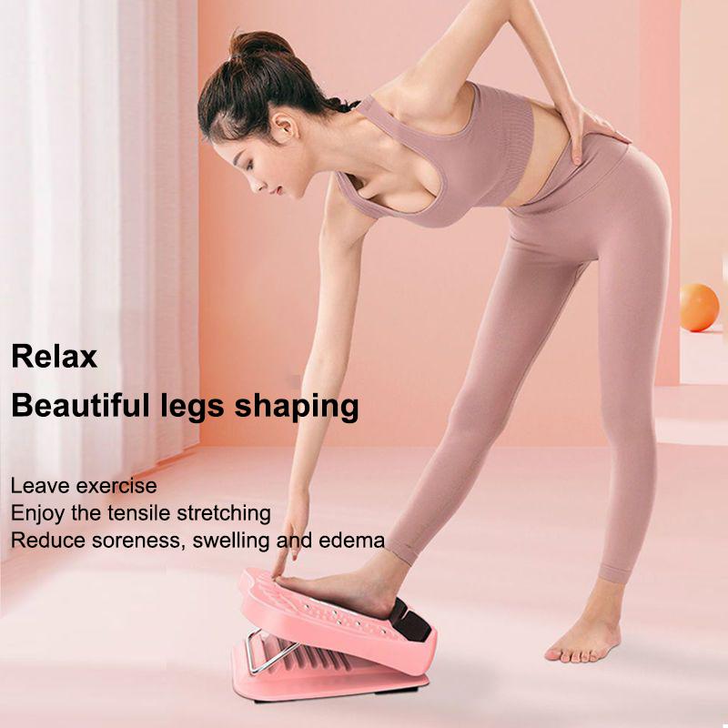 1Pc Adjustable Straight Leg Incline Board Leg Shaping Stretching Calf Massage Magnet Stretching Board Foldable Diagonal Board
