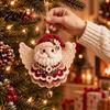Christmas Angel Crochet Pattern DIY Kit, Make Hanging Ornament, Festive Craft Kits for Adults Kit Teens, Handmade Holiday Tree Decorations Easy