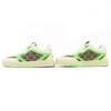 Pristine GUCCI Sneakers Reweb White Beige Green GG Canvas Women 36.5 785452 Used