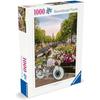 Puzzle - RAVENSBURGER - 1000 pièces - Vélo et fleurs à Amsterdam - 14 ans et plus - Relaxation et détente