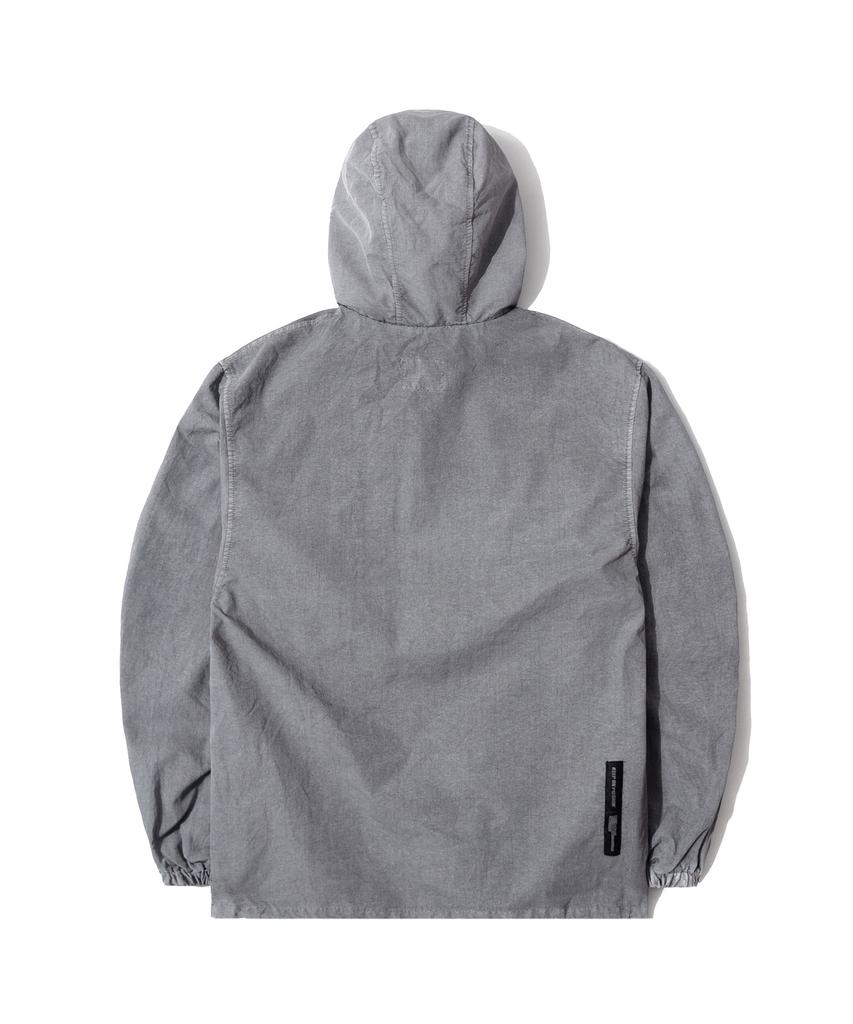 Qt8 Garments Oc Pigment Hoodie Windbreaker (Grey)