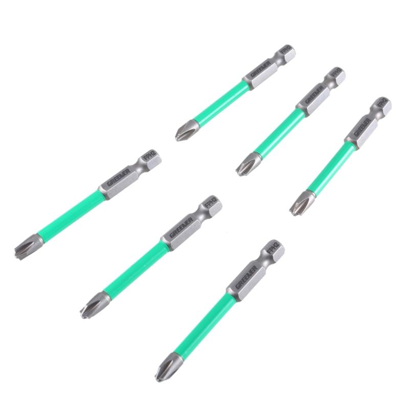 Professional Electrician Screwdriver Crossheads Bit With Strong Magnetic Tip Steel Extended Insulation Sleeve for Repair