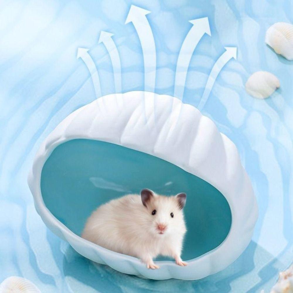 Søtt Kjæledyrly Keramisk Kjæledyr Gjemmehus Skrivebordsornament Hamsterreir for Piggsvin Gullbjørn