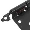 6 Pcs Cabinet Door Bumper Hinges Black Inset Matte for Cabinets Soft Close Kitchen Brushed Nickel
