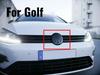2pcs Front and Rear VW Golf 6/Golf 7/Golf 7.5/Golf 8 Not Affect ACC Modified Black Label Flat Mirror Logo Decorative Cover