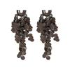 Silver Needle Diamond Fringed Metal Earrings European and American Fashion Long Earrings Light Luxury Personality Design Earrings Women