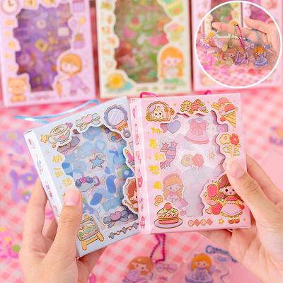 Children's DIY Goo Card Set: Cartoon PET Stickers, Irregular Pendants, Waterproof, Handbag, Gift Box