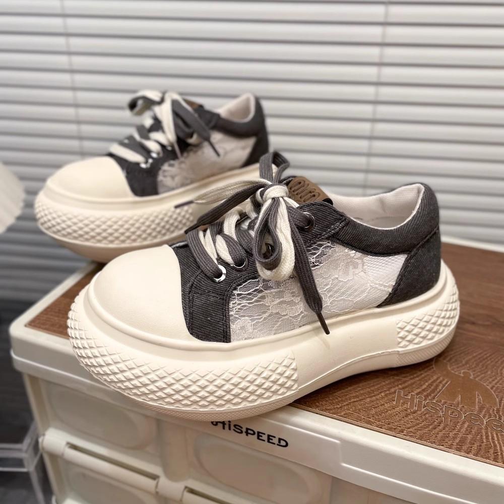 Fashion Large Size Autumn Winter New Women's Shoes Leather Light Platform White Shoes Spring Breathable Sports Ladies Flat Casual Shoes