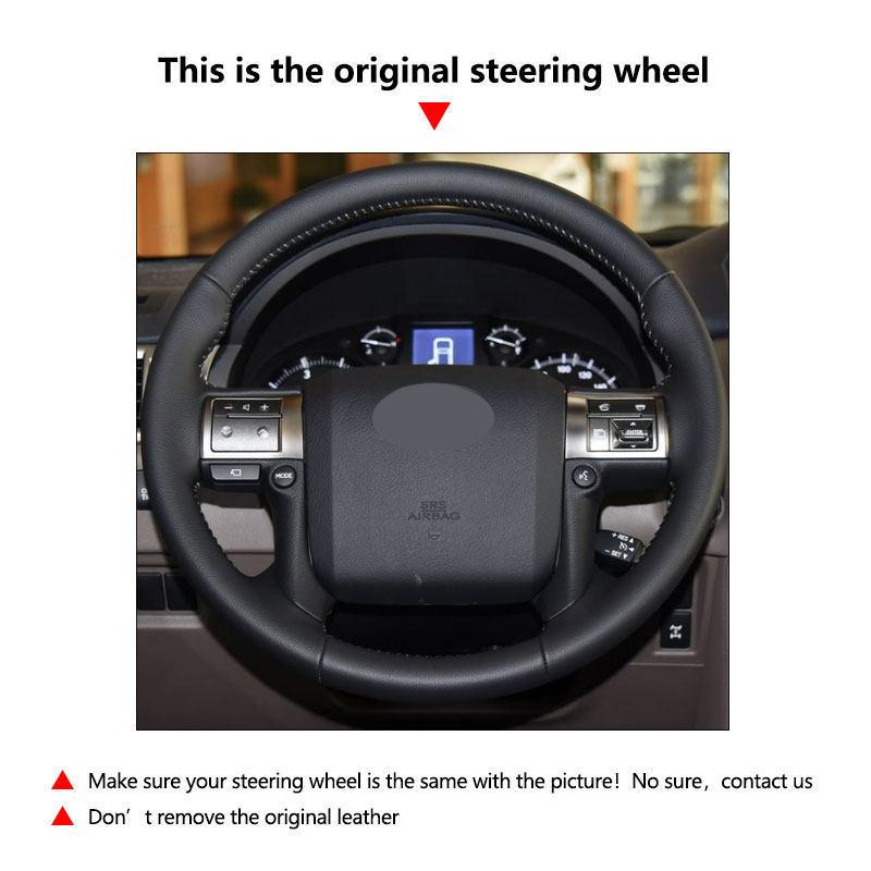Hand-stitched Car Inner For Lexus GX450 GX460 GX400 2014 2015 2016 2017 2018  Accessories Steering Wheel Cover Trim