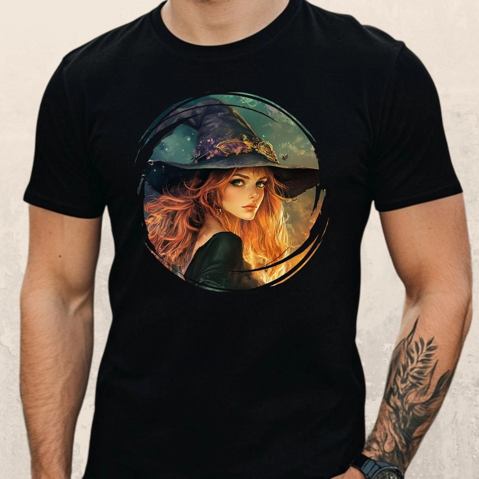 T-Shirt Herren Hexe Motiv Baumwolle Größe S bis 5XL XXXL