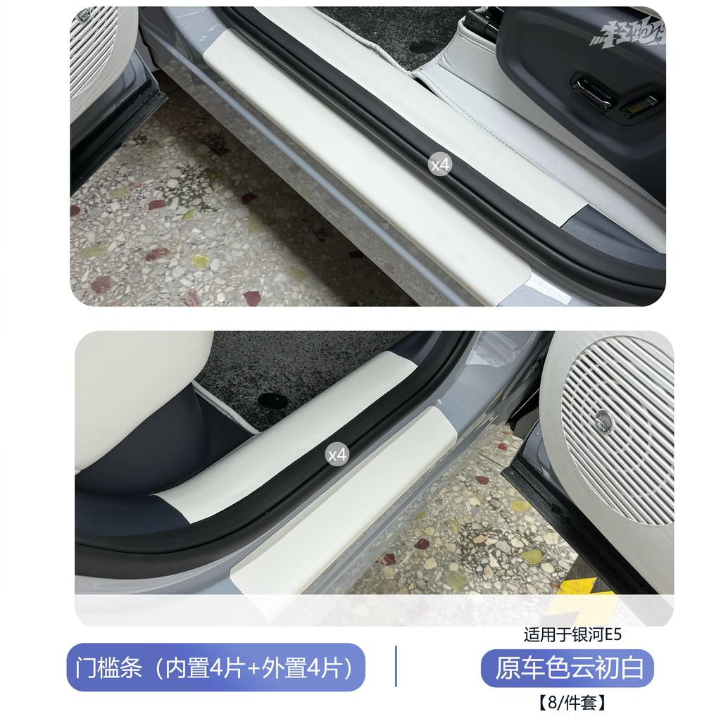 For Geely Galaxy E5/EX5 Car Threshold Protector Anti Kick Wear Resistant Interior Modification Passenger Glove Box Door Kick Pad